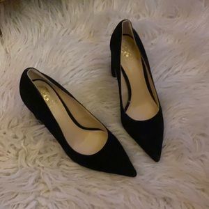 Vince Camuto Black Suede Heels